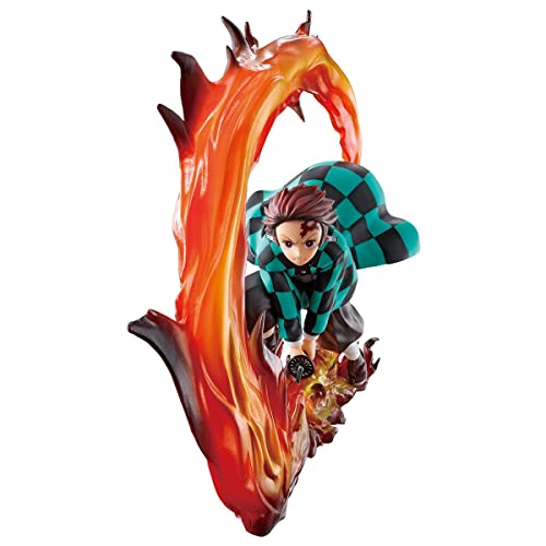 Demon Slayer Tanjiro Fire Breathing Moon Figure